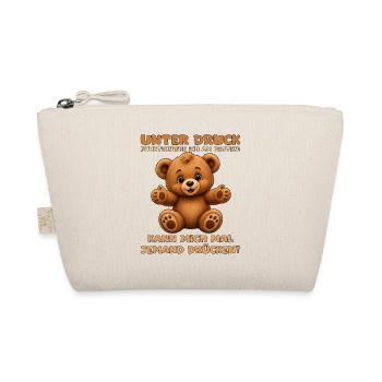 Süßer Teddybär mit offenen Armen - Bio-Täschchen - Natur - Vorne