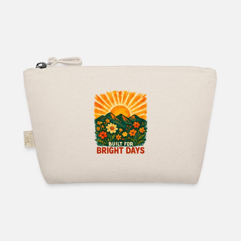 Sonnenaufgangs Blumenlandschaft Bio-Täschchen