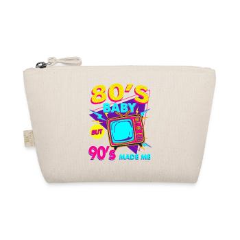 80s Baby 90s Made Me Neon - Organic Pouch - nature - Front