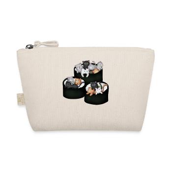 Chats de sushi à l’intérieur de sushis cadeau japonais Kawaii mignon - Trousse biologique - nature - Devant