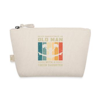 Dad - Old man with cheerleader daughter - Organic Pouch - nature - Front