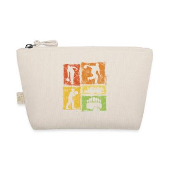 Bowling Retro Graphic for Bowlers - Organic Pouch - nature - Front