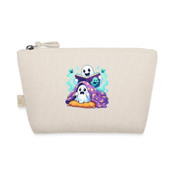 Sleeping ghost readers in a haunted book - Organic Pouch - nature - Front