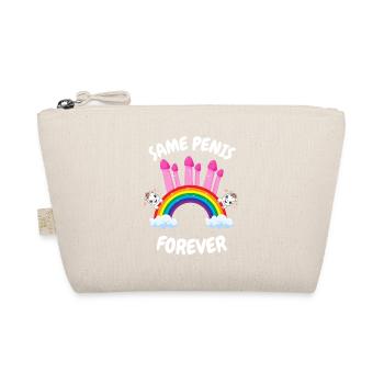 Same Penis Forever Bride - Bio-Täschchen - Natur - Vorne