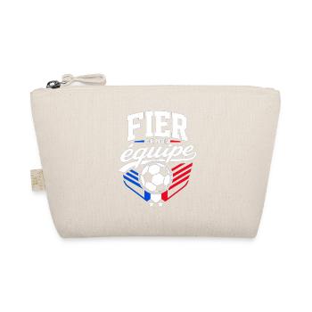 Fier de mon Équipe - Supporter Football France - Trousse biologique - nature - Devant