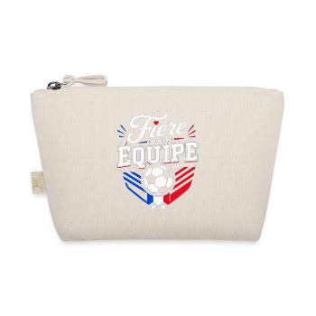 Fière de mon Équipe - Supportrice Football France - Trousse biologique - nature - Devant