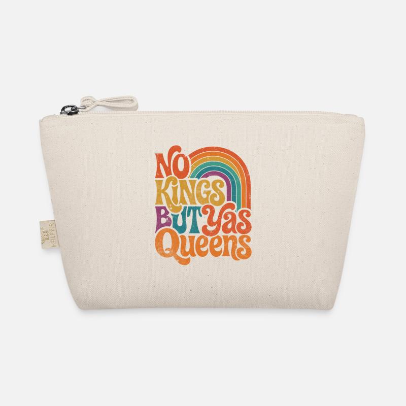 Pas de rois sauf Queens Retro Rainbow Trousse biologique