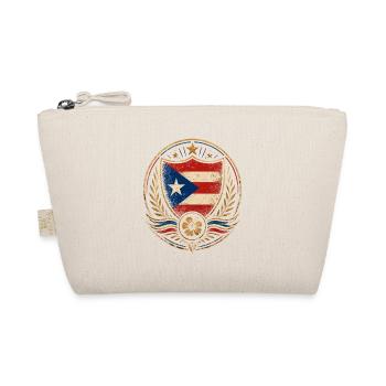 Puerto Rico Emblem Shield - Bio-Täschchen - Natur - Vorne