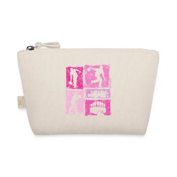 Bowling Skittles Retro Graphic for Bowling Fans - Organic Pouch - nature - Front