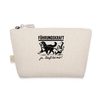 Berner Sennenhund Führungskraft Hundehalter Humor - Bio-Täschchen - Natur - Vorne