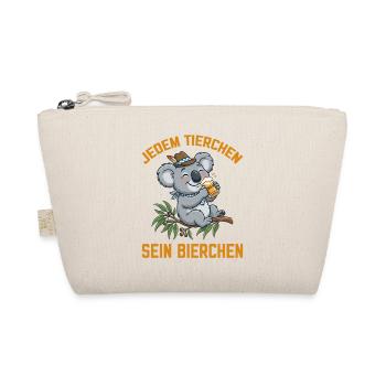 Jedem Tierchen sein Bierchen Koala Bär trinkt Bier - Bio-Täschchen - Natur - Vorne