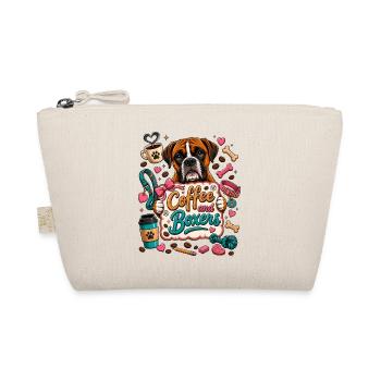 Coffee and Boxers – Boxer Dog Coffee Love - Organic Pouch - nature - Front