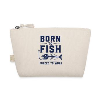 Born To Fish Angler Shirt - Organic Pouch - nature - Front