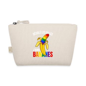 Banane Arc-En-Ciel Humour Fierté Gay Désolé Filles - Trousse biologique - nature - Devant