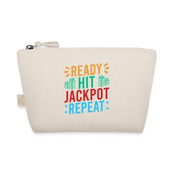 Gambling Fan Ready Hit Jackpot Repeat Casino - Bio-Täschchen - Natur - Vorne