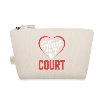 Badminton Sayings Funny Badminton Gift - Organic Pouch - nature - Front