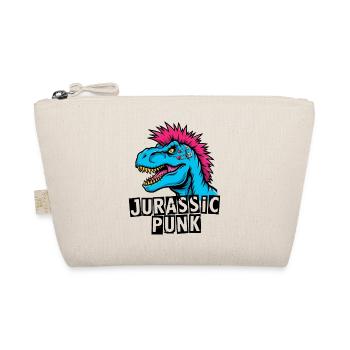 Jurassic Punk T-Rex für Dino Freunde und Rebellen - Bio-Täschchen - Natur - Vorne