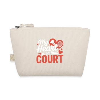 Badminton Sayings Funny Badminton Gift - Organic Pouch - nature - Front
