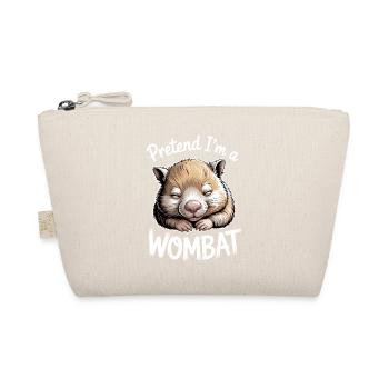 Wombat Sprüche Wombat Lustiges Wombat Geschenk - Bio-Täschchen - Natur - Vorne