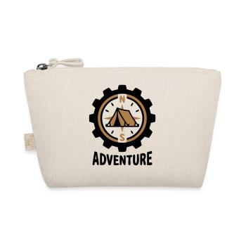 Adventure Compass Tent Camping Hiking Group - Organic Pouch - nature - Front