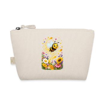 bee honey beekeeper honeycomb flowers meadow insect - Organic Pouch - nature - Front