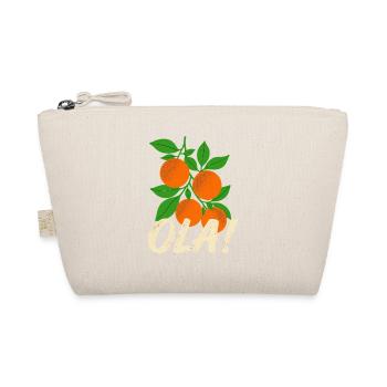 Olá Retro Orange Plants Holiday Greeting - Organic Pouch - nature - Front