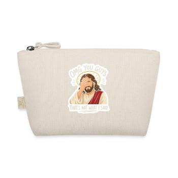 Autocollant Jésus sur la tête de la main - Trousse biologique - nature - Devant