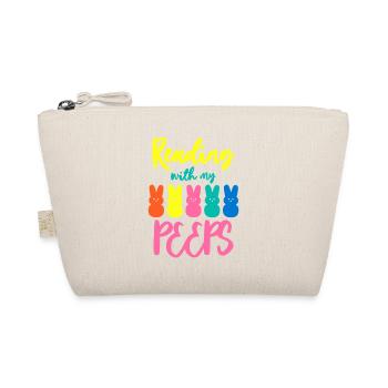 Reading with my Peeps - Organic Pouch - nature - Front