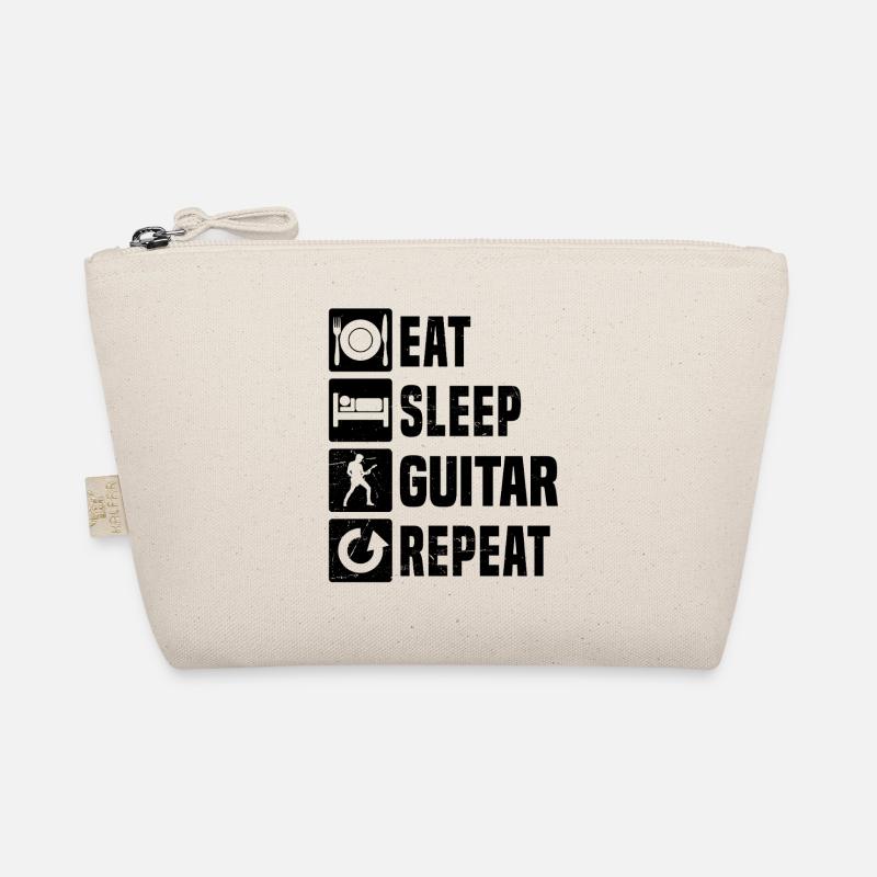 Gift idea for a guitar player with electric guitar Organic Pouch