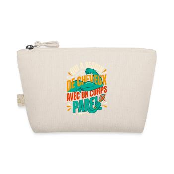 Chauve Musclé Humour Gym Brosse Barree - Trousse biologique - nature - Devant