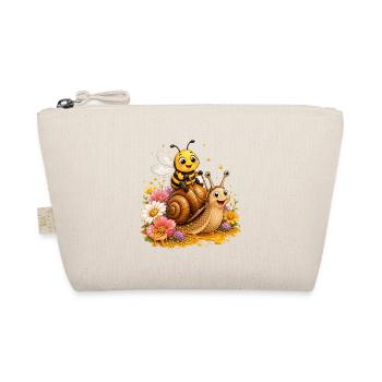 bee honey beekeeper honeycomb flowers meadow insect - Organic Pouch - nature - Front