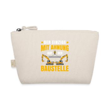 Baustelle Handwerker Bauarbeiter Bauleiter Humor - Bio-Täschchen - Natur - Vorne