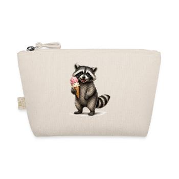 Waschbär mit Eiscreme - Organic Pouch - nature - Front