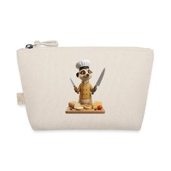 A funny stove man cook meerkat - Organic Pouch - nature - Front