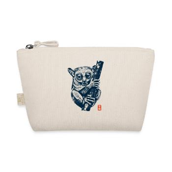 Tarsier with kanji - Organic Pouch - nature - Front