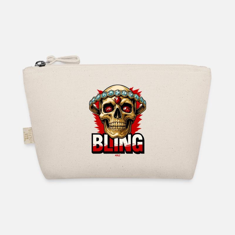 Skull Bling Crown Gem Mode Bio-Täschchen