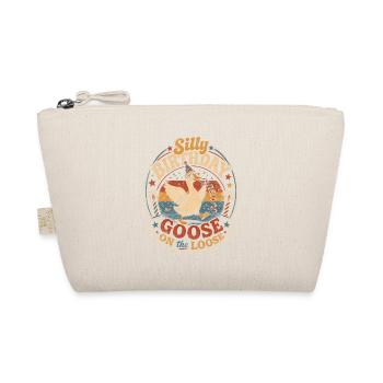 Silly Birthday Goose on the Loose - Organic Pouch - nature - Front