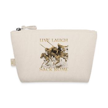 Gothic Horseman Antique Humor Tee | Gothic Cavalry - Organic Pouch - nature - Front