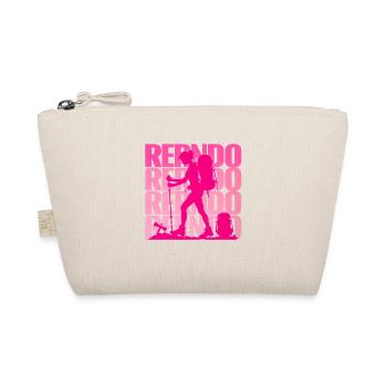 Randonnée au Féminin – Silhouette Rose Pop - Bio-Täschchen - Natur - Vorne