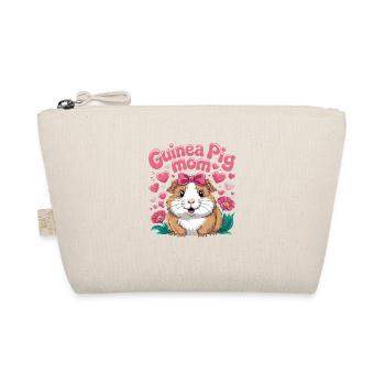 Guinea Pig Mom Hearty Cute Motif - Organic Pouch - nature - Front