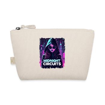 Midnight Circuits Cyberpunk Girl - Organic Pouch - nature - Front