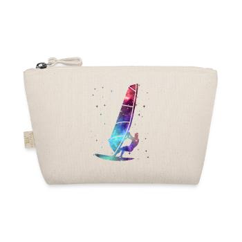 Windsurfen Windsurfer Weltraum Kinder Windsurf - Bio-Täschchen - Natur - Vorne