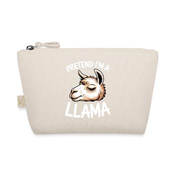 Llama Sayings Llamas Funny Llama Gift - Organic Pouch - nature - Front