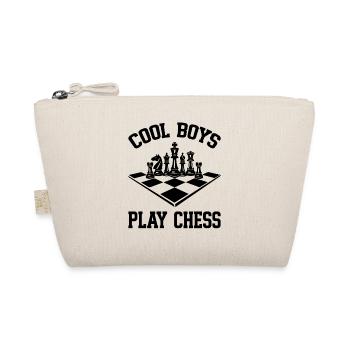 Cool Boys play Chess coole Jungs spielen Schach  - Bio-Täschchen - Natur - Vorne