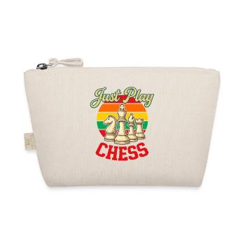 Just Play Chess  - Bio-Täschchen - Natur - Vorne