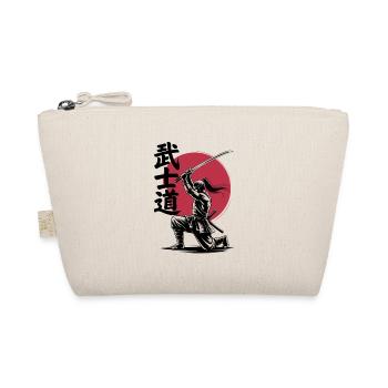  Bushido Samurai Krieger vor roter Sonne - Bio-Täschchen - Natur - Vorne