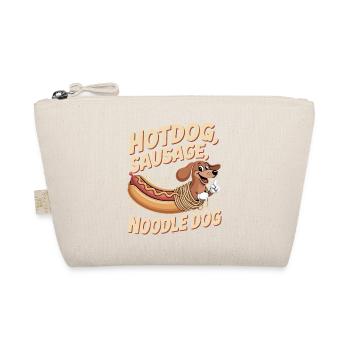 Noodle Dog Hotdog Design - Organic Pouch - nature - Front