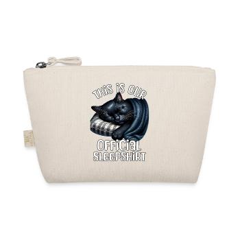 Black Cat Sleep Shirt - Organic Pouch - nature - Front