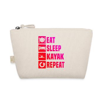 Gift idea for the kayak fan with whitewater kayak - Organic Pouch - nature - Front