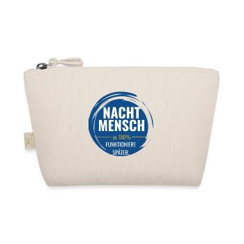 Nachtmensch – Zu 100% funktioniere später - Bio-Täschchen - Natur - Vorne